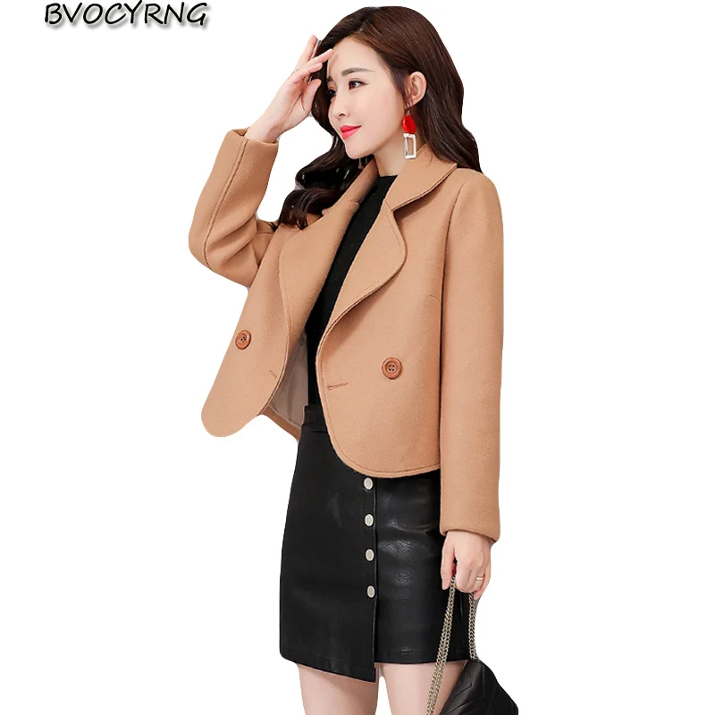 Coat for Womens Woolen clothing 2019 Spring Autumn Woolen Outerwear Fashion Slim Student Short Jacket Female Casual Tops A1126
Coat for Womens Woolen clothing 2019 Spring Autumn Woolen Outerwear Fashion Slim Student Short Jacket Female Casual Tops A1126