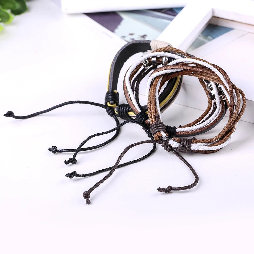 HOMOD 3pcs/set Men Vintage Multilayer Infinity Bracelets Jewelry Fashion Circle Infinity Charms Black Brown Leather Ropes Bracel
HOMOD 3pcs/set Men Vintage Multilayer Infinity Bracelets Jewelry Fashion Circle Infinity Charms Black Brown Leather Ropes Bracel