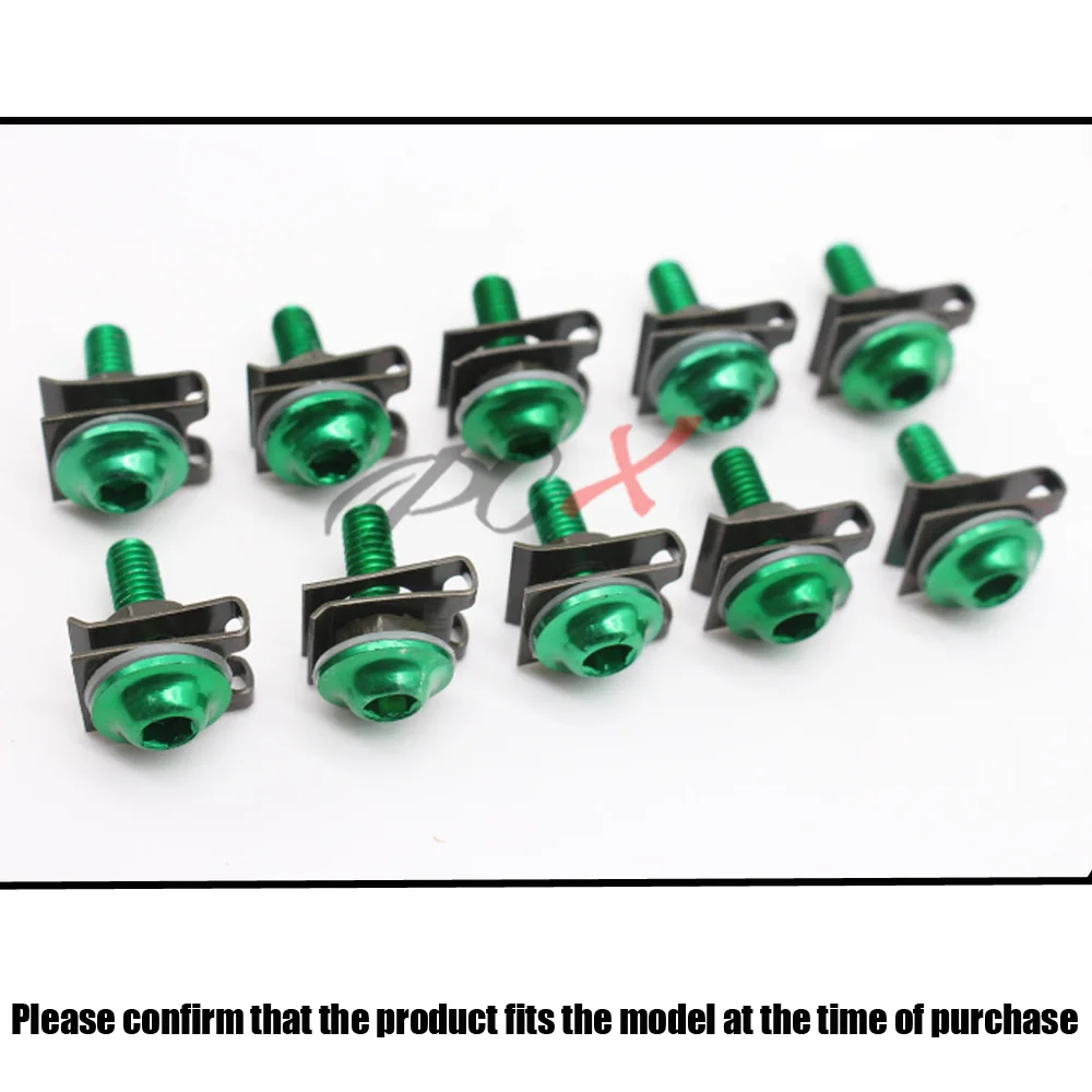 10pcs 6mm Universal motorcycle fairing bolts Spire Speed Fastener Clips Screw Spring Nuts for Kawasaki Yamaha Suzuki Honda
10pcs 6mm Universal motorcycle fairing bolts Spire Speed Fastener Clips Screw Spring Nuts for Kawasaki Yamaha Suzuki Honda