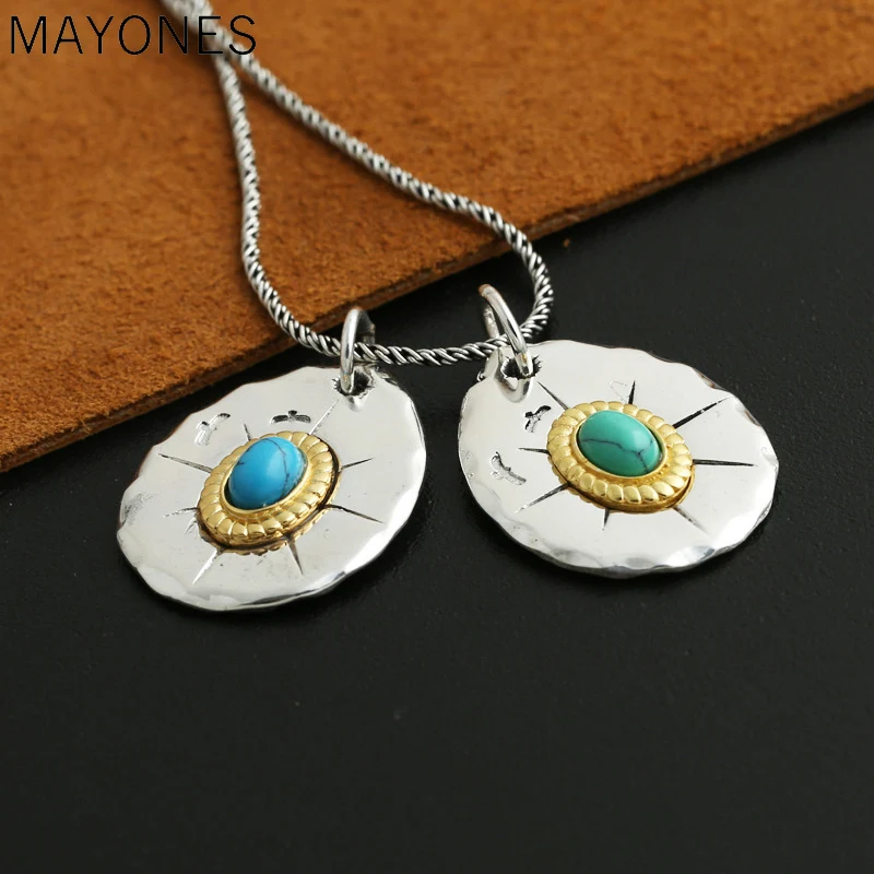 2019 Couple Pendant 100% 925 Sterling Silver Jewelry Men Women Feather Eagle Turquoise fashion Necklace Pendant
2019 Couple Pendant 100% 925 Sterling Silver Jewelry Men Women Feather Eagle Turquoise fashion Necklace Pendant