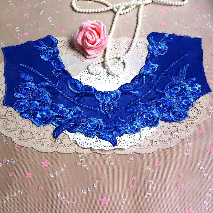 5pcs Blue Mesh Embroidered Lace Neckline Collar Trim Embellishment Applique Fabric Patch Trimming Sewing Supplies Costume
5pcs Blue Mesh Embroidered Lace Neckline Collar Trim Embellishment Applique Fabric Patch Trimming Sewing Supplies Costume