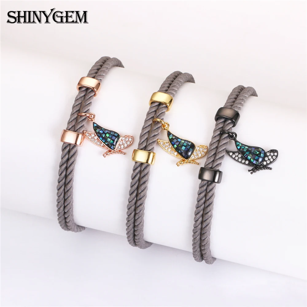 ShinyGem Zircon Bird Charm Bracelets Handmade Natural Abalone Shell Bracelets Gray Adjustable Double Layer Bracelets For Women
ShinyGem Zircon Bird Charm Bracelets Handmade Natural Abalone Shell Bracelets Gray Adjustable Double Layer Bracelets For Women