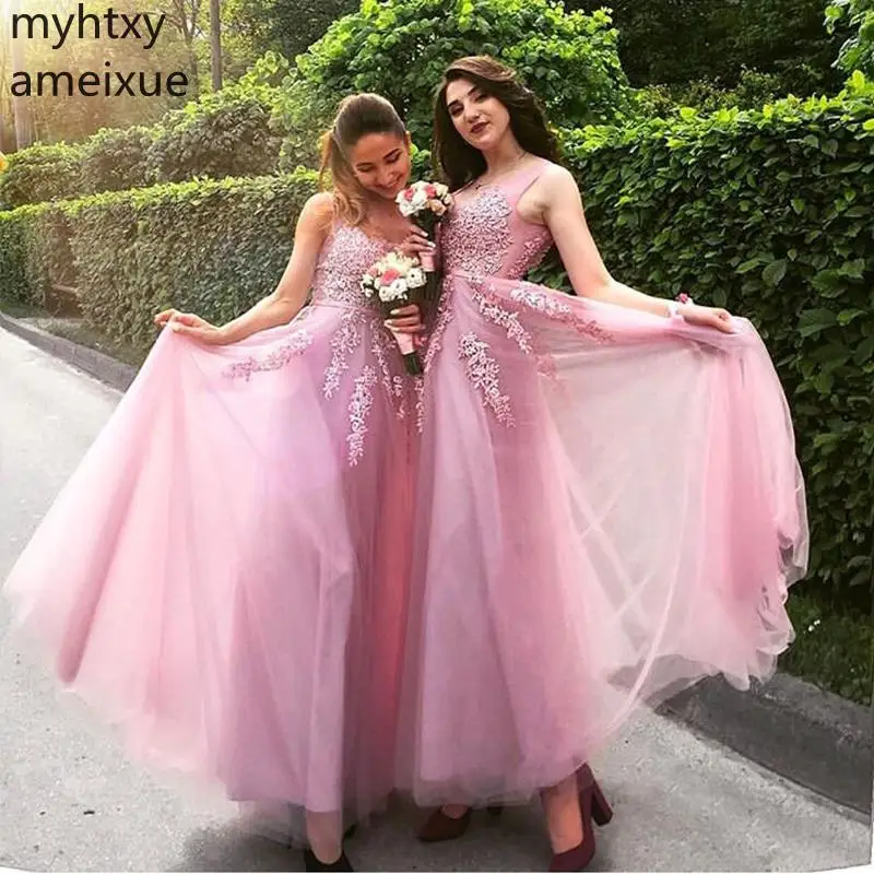 2021 New Vestidos De Baile A-line Prom Dresses Illusion Bodice Scoop Neck Pink Tulle Elegant Long Appliques Gowns Plus Size Prom
2021 New Vestidos De Baile A-line Prom Dresses Illusion Bodice Scoop Neck Pink Tulle Elegant Long Appliques Gowns Plus Size Prom