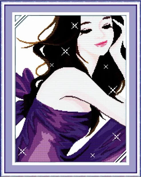 Purple rhyme(2) cross stitch kit people 18ct 14ct 11ct count print canvas stitches embroidery DIY handmade needlework
Purple rhyme(2) cross stitch kit people 18ct 14ct 11ct count print canvas stitches embroidery DIY handmade needlework