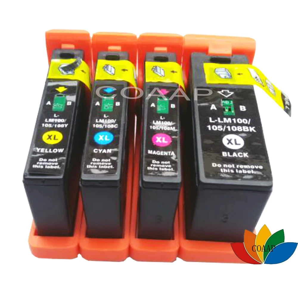 4 PK Compatible Lexmark 100 100XL LM100 ink cartridge for Pro205 Pro703 Pro705 Pro706 Pro803 Pro805 Pro902 Pro903
4 PK Compatible Lexmark 100 100XL LM100 ink cartridge for Pro205 Pro703 Pro705 Pro706 Pro803 Pro805 Pro902 Pro903