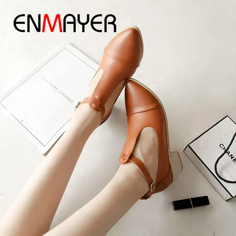 ENMAYER Basic Med Square Heel Fashion Shoes 2019 Round Toe Casual 4 Colors Solid Women Pumps Size 34-43 LY1610
ENMAYER Basic Med Square Heel Fashion Shoes 2019 Round Toe Casual 4 Colors Solid Women Pumps Size 34-43 LY1610