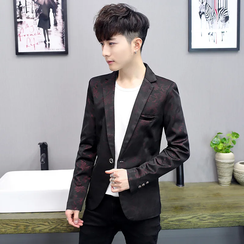 HO 2020 men's four seasons leisure blazer Cultivate one's morality tide bamboo decorative pattern A single printed blazer
HO 2020 men's four seasons leisure blazer Cultivate one's morality tide bamboo decorative pattern A single printed blazer
