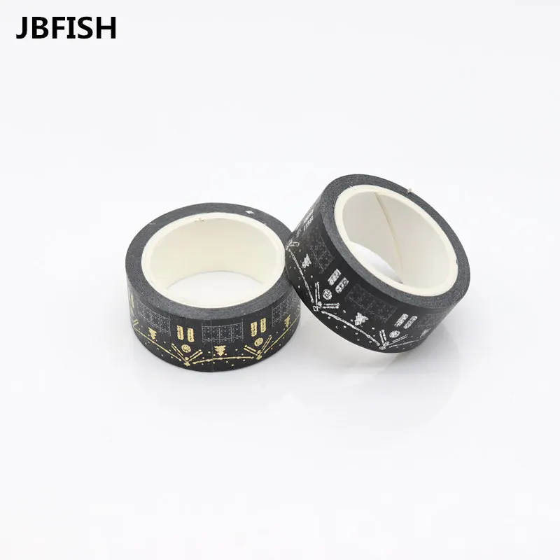 JBFISH Золотая фольга Позолоченные бумажные ленты Печать Скрапбукинг Рождество