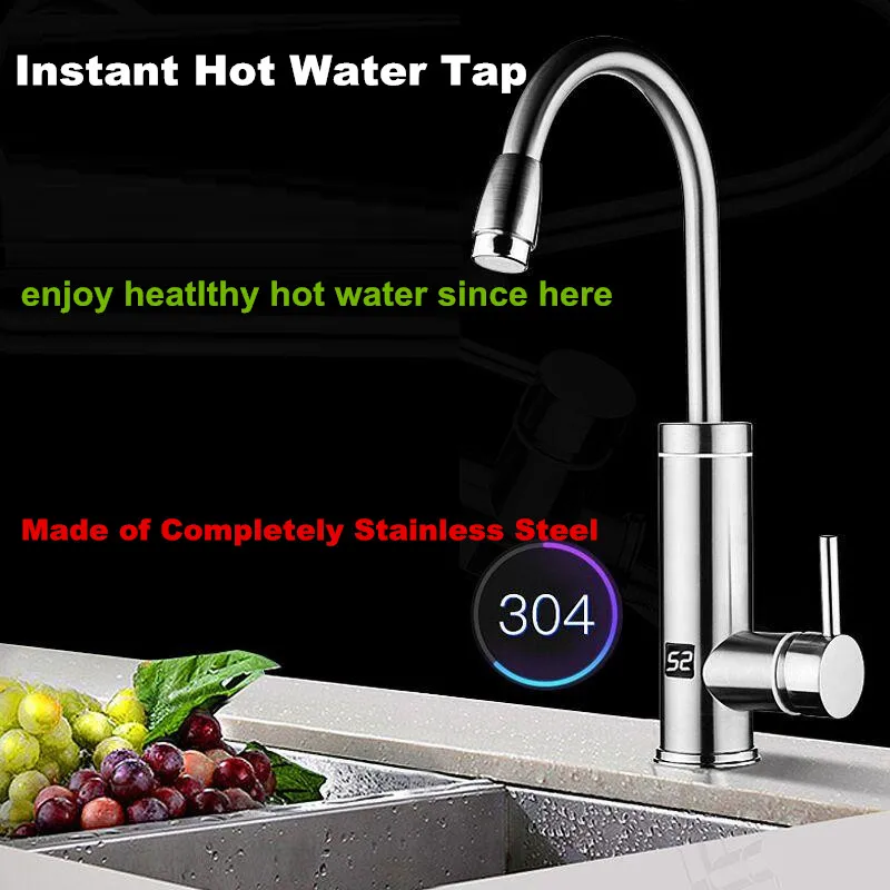 3000W Electric Instantaneous Water Heater Bathroom Shower sink Induction Immersion heating bottom in 304 stainless steel Boiler
3000W Electric Instantaneous Water Heater Bathroom Shower sink Induction Immersion heating bottom in 304 stainless steel Boiler
