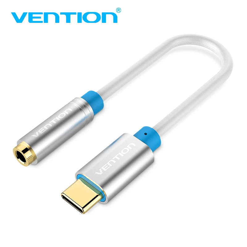 Vention Type-C to 3.5mm Headset Mic Adapter USB 3.1 Type C USB-C male 3.5 Female AUX audio cable for Xiaomi 6 Letv 2 pro2 max |