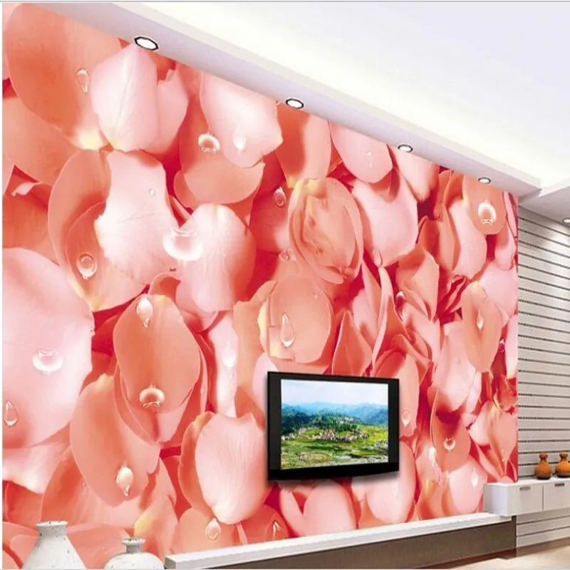 wellyu Custom large - scale murals dream pink rose petals simple TV background wall wallpaper wall paper for walls 3 d
wellyu Custom large - scale murals dream pink rose petals simple TV background wall wallpaper wall paper for walls 3 d