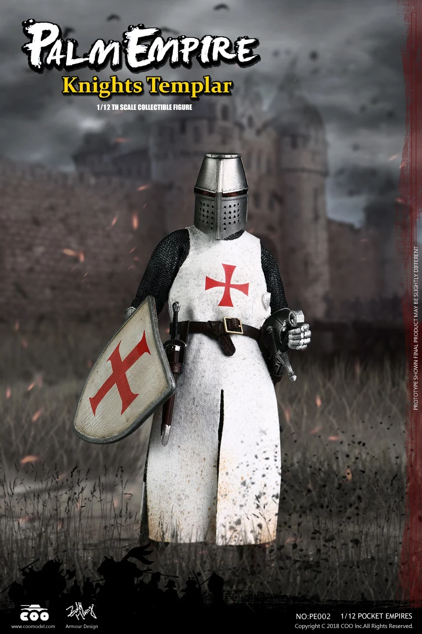 Фигурка карманного рыцаря TEMPLAR KNIGHT 1/12 COOMODEL PE002|Игровые фигурки и трансформеры| |