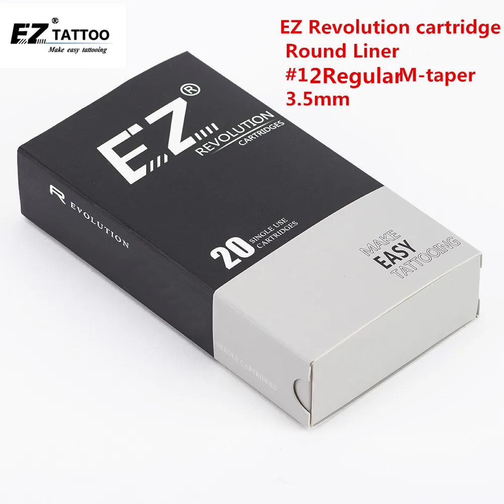 RC1209RLB EZ Revolution Tattoo Needle Cartridges #12 0.35MM Round Liner Medium Taper 3.5mm for Machines and Grips 20 pcs /box
RC1209RLB EZ Revolution Tattoo Needle Cartridges #12 0.35MM Round Liner Medium Taper 3.5mm for Machines and Grips 20 pcs /box