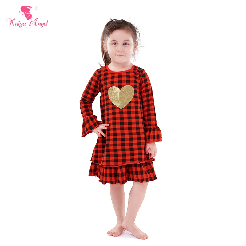 Kaiya Angel Christmas Red Black plaid heart Baby Girls Back To School Boutique Dress Toddler Kids Summer Autumn Winter Clothes
Kaiya Angel Christmas Red Black plaid heart Baby Girls Back To School Boutique Dress Toddler Kids Summer Autumn Winter Clothes