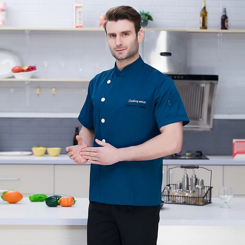 Chefs Jacket Cooks Clothing Waiter Uniform Restaurant Food Service Breathable Single-breasted Kitchen Workwear Chef Uniforms
Chefs Jacket Cooks Clothing Waiter Uniform Restaurant Food Service Breathable Single-breasted Kitchen Workwear Chef Uniforms