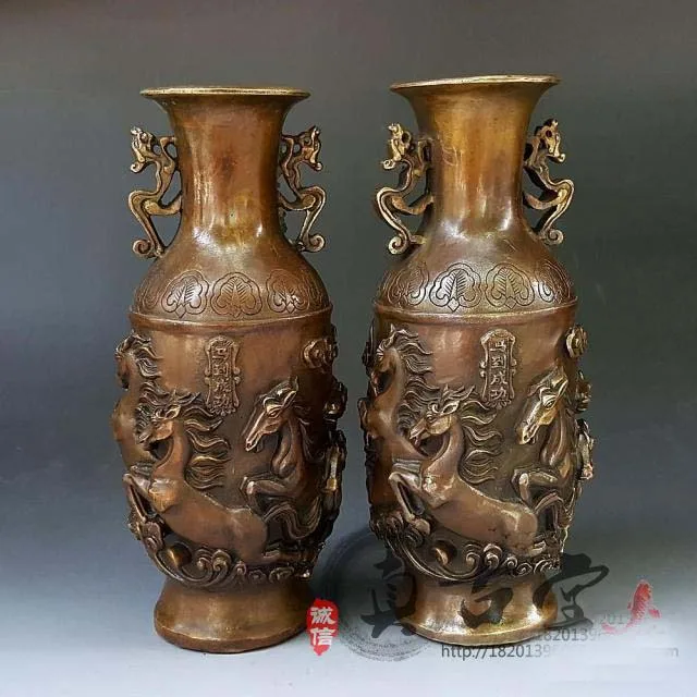 TOP collection # Home OFFICE Decor art -old Vintage dragon and phoenix Relievo bronze HORSE sculpture art flower vase statue
TOP collection # Home OFFICE Decor art -old Vintage dragon and phoenix Relievo bronze HORSE sculpture art flower vase statue