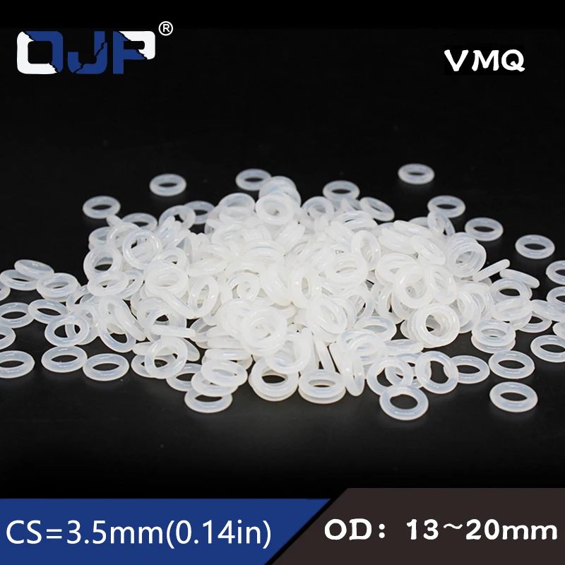 10PCS/lot White Silicon Ring Silicone/VMQ O Ring Rubber O-ring Seal 3.5mm Thickness OD13/15/17/20mm Gasket Oil Rings Washer
10PCS/lot White Silicon Ring Silicone/VMQ O Ring Rubber O-ring Seal 3.5mm Thickness OD13/15/17/20mm Gasket Oil Rings Washer