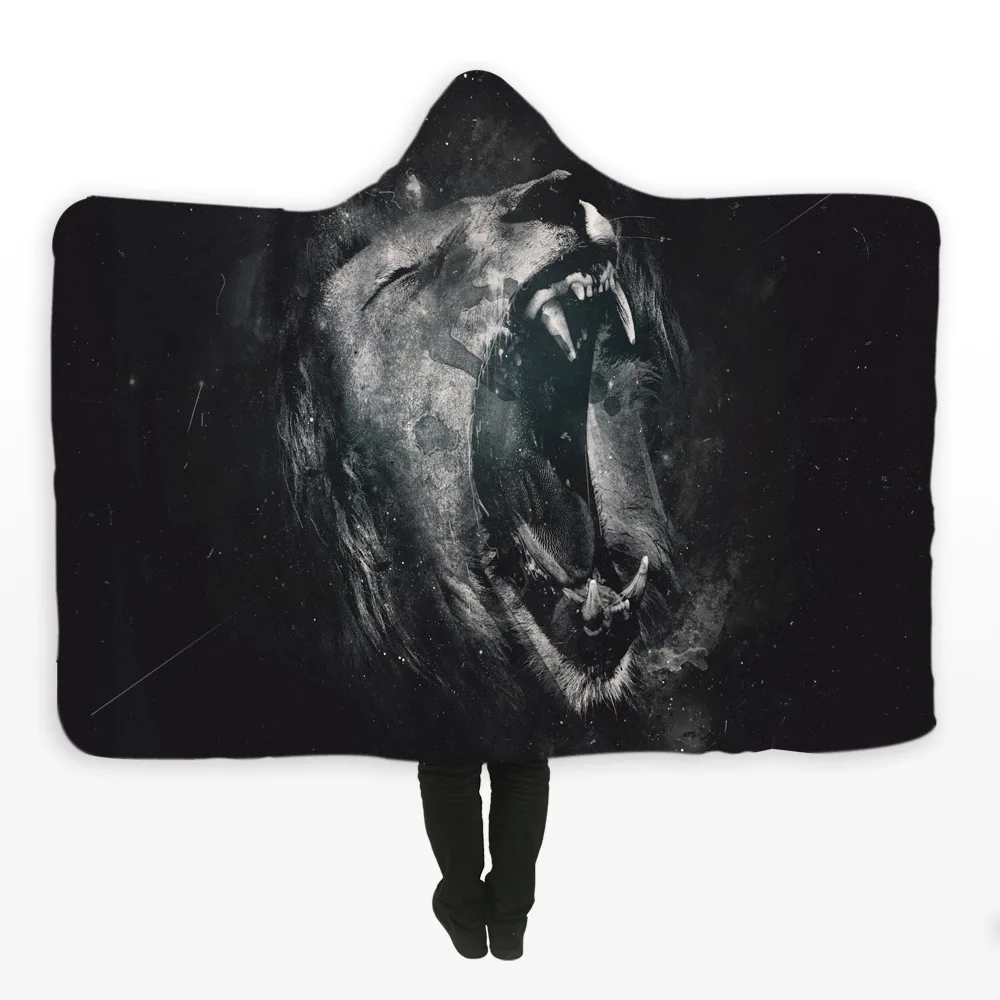 Animals Hooded Blanket Lion Wolf Dog Elephant 3D Printed Plush Hooded Blanket for Adults Kid Warm Wearable Fleece Throw Blankets
Animals Hooded Blanket Lion Wolf Dog Elephant 3D Printed Plush Hooded Blanket for Adults Kid Warm Wearable Fleece Throw Blankets