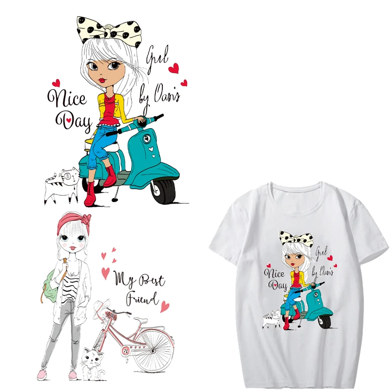 Iron on Cute Girl Patches for Clothes DIY T-shirt Applique Heat Transfer Vinyl Letter Patch Stickers for Clothing Heat Press
Iron on Cute Girl Patches for Clothes DIY T-shirt Applique Heat Transfer Vinyl Letter Patch Stickers for Clothing Heat Press
