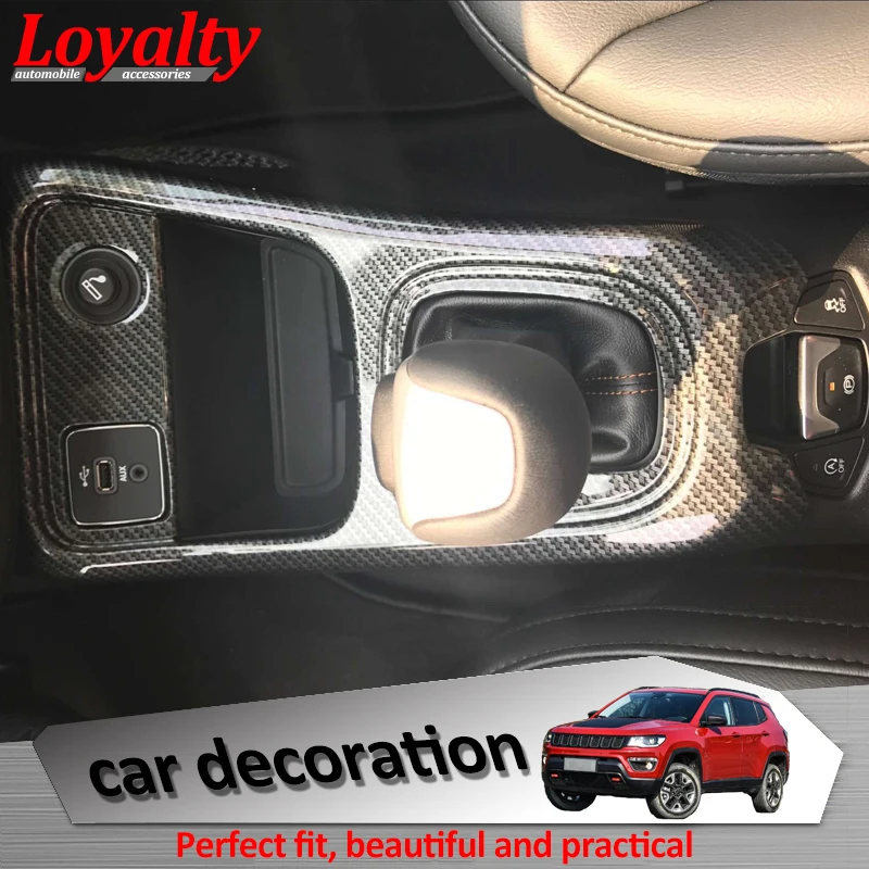 Loyalty for Jeep Compass 2017 2018 ABS Chrome&Carbon Fiber Interior Gearshift Knob Cover Trim Decoration Car Accessories
Loyalty for Jeep Compass 2017 2018 ABS Chrome&Carbon Fiber Interior Gearshift Knob Cover Trim Decoration Car Accessories