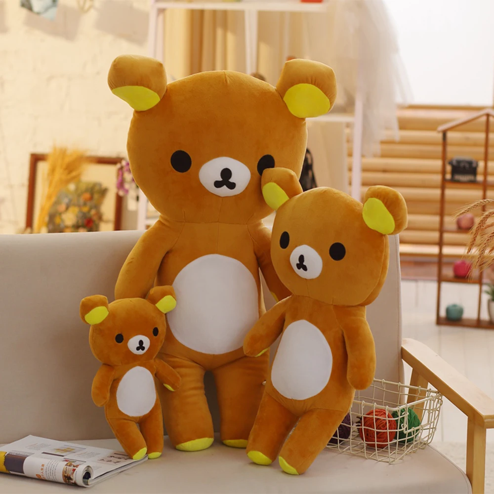 Милый плюшевый мишка Rilakkuma расслабляющий Мишка плюшевая игрушка подушка подарок