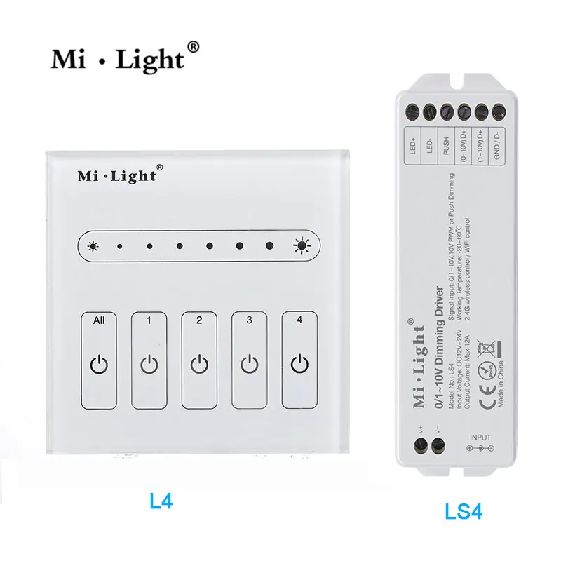 mi light ac110v 220v 0~10V L4 LS4 Panel Dimmer use with wifi remote controller brightness adjust for single color led light
mi light ac110v 220v 0~10V L4 LS4 Panel Dimmer use with wifi remote controller brightness adjust for single color led light