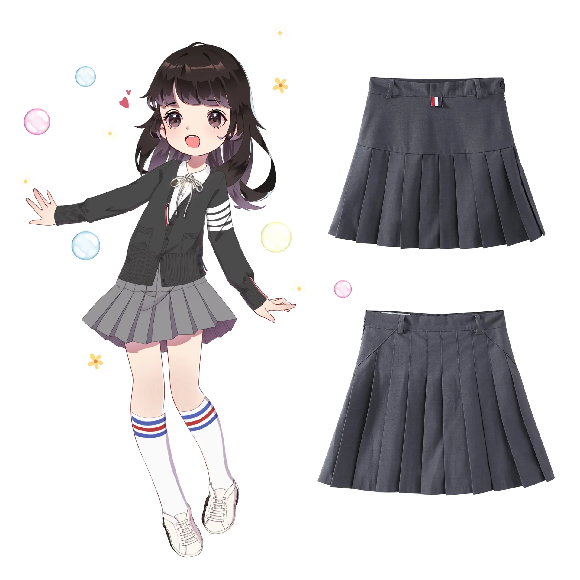Preppy Style Big Girls Pleated Skirt for Spring Autumn for 100-170cm height kid Children's Clothing
Preppy Style Big Girls Pleated Skirt for Spring Autumn for 100-170cm height kid Children's Clothing