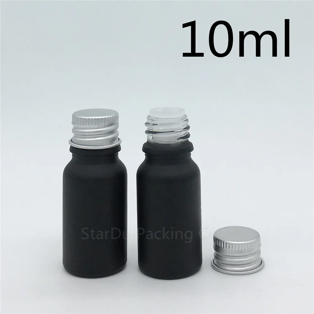 200pcs/lot 10ML Black Frosted Glass Bottle ,10cc Vials Essential Oil Bottle with Aluminum cover Perfume bottles
200pcs/lot 10ML Black Frosted Glass Bottle ,10cc Vials Essential Oil Bottle with Aluminum cover Perfume bottles