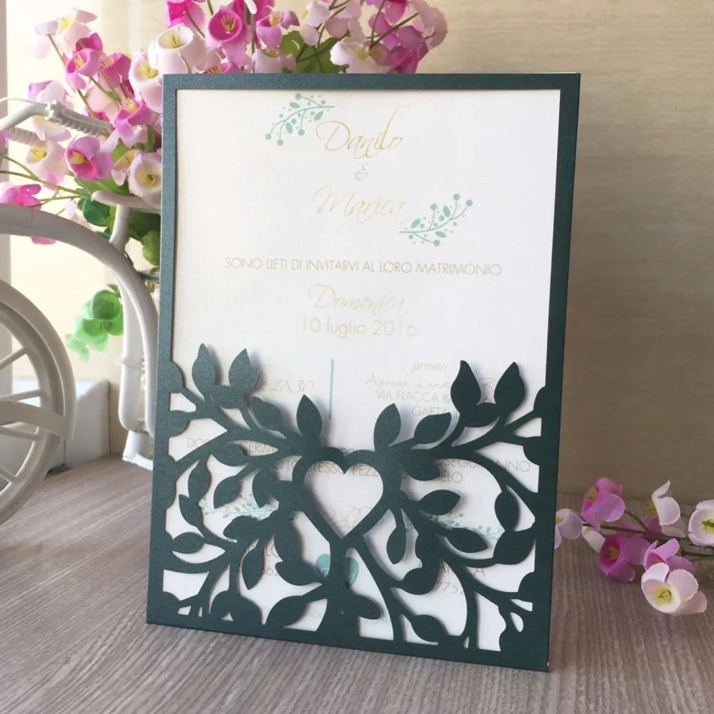40pcs/Lot Engagement Wedding Birthday Invitation Cards Laser Cut Hollow Pretty Leaves pattern Invitation Cards
40pcs/Lot Engagement Wedding Birthday Invitation Cards Laser Cut Hollow Pretty Leaves pattern Invitation Cards