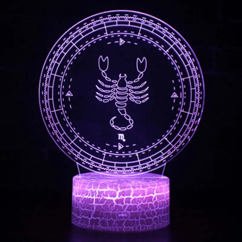 Scorpio theme 3D Lamp LED night light 7 Color Change Touch Mood Lamp Christmas present Dropshippping
Scorpio theme 3D Lamp LED night light 7 Color Change Touch Mood Lamp Christmas present Dropshippping