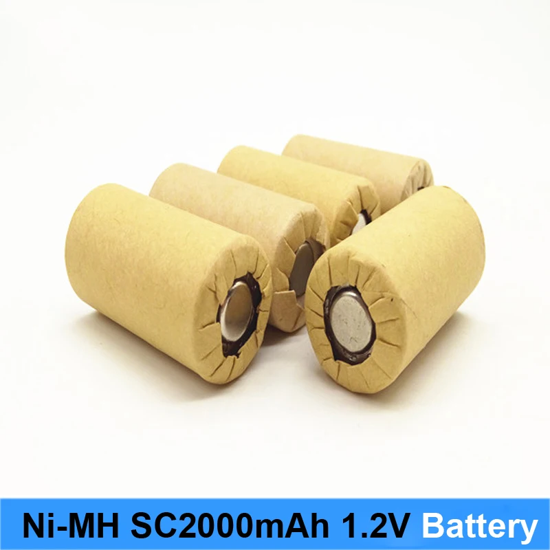 Nimh аккумулятор 1 2 v 2000 mah 10c 15c высокомощный перезаряжаемый никель на батареях