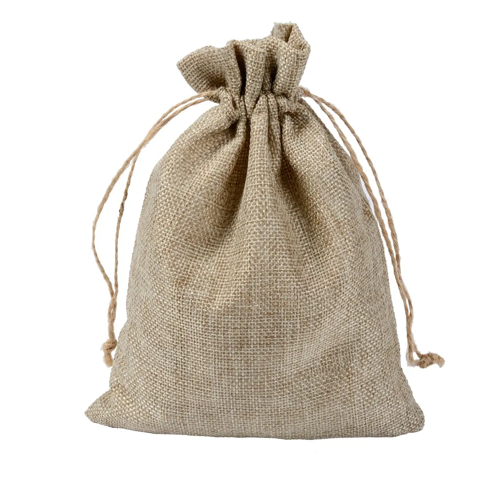 Newest 10000pcs 13x18cm/5"x7" Jute Burlap drawstring Favor Bags for candles handmade soap wedding Favor packaging
Newest 10000pcs 13x18cm/5"x7" Jute Burlap drawstring Favor Bags for candles handmade soap wedding Favor packaging