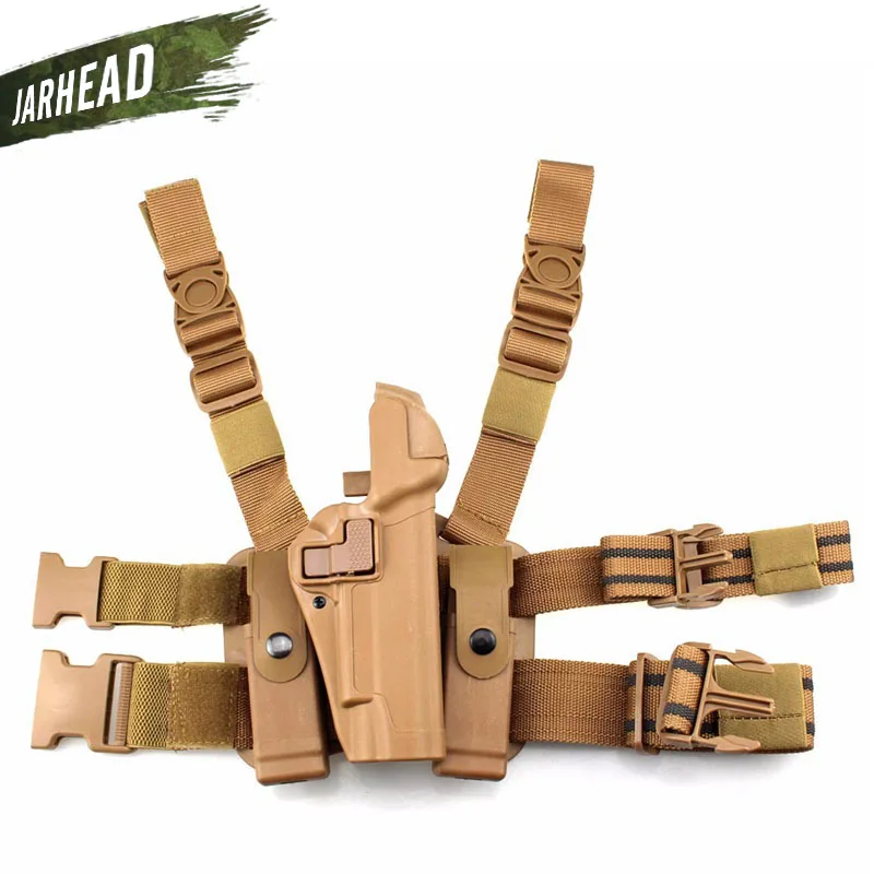 Tactical 1911 Leg Holster Right Thigh Paddle Belt Level 3 Lock Duty Pistol Gun Holster w/ Magazine Torch Pouch for Colt 1911
Tactical 1911 Leg Holster Right Thigh Paddle Belt Level 3 Lock Duty Pistol Gun Holster w/ Magazine Torch Pouch for Colt 1911