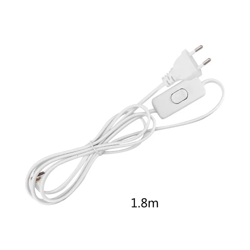 1.8m Switch EU Plug Power Supply Cable On Off Power Cord AC 220V For LED Lamps Flood lights Wall Lamps
1.8m Switch EU Plug Power Supply Cable On Off Power Cord AC 220V For LED Lamps Flood lights Wall Lamps