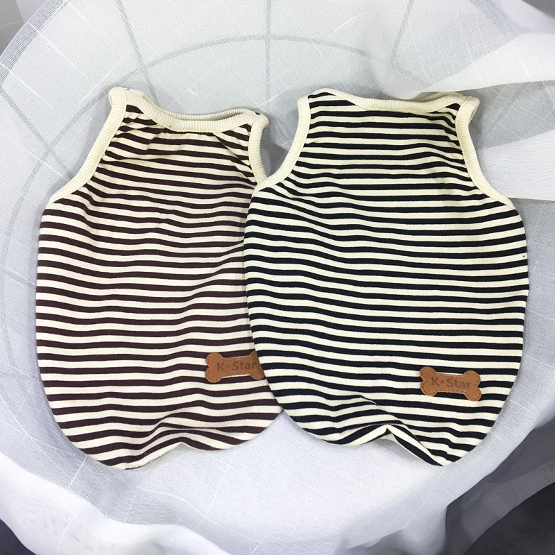 Pet Dog Summer Clothes for Small Dogs Pets Clothing French Bulldog Cotton Striped Breathable Vest Yorkshire Apparel Pug Costume
Pet Dog Summer Clothes for Small Dogs Pets Clothing French Bulldog Cotton Striped Breathable Vest Yorkshire Apparel Pug Costume