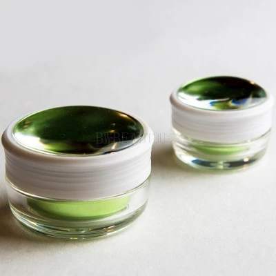 5g 15g acrylic facial cream jars cosmetic packaging makeup case green/yellow/silver plastic jar packaging container 100pcs/Lot
5g 15g acrylic facial cream jars cosmetic packaging makeup case green/yellow/silver plastic jar packaging container 100pcs/Lot