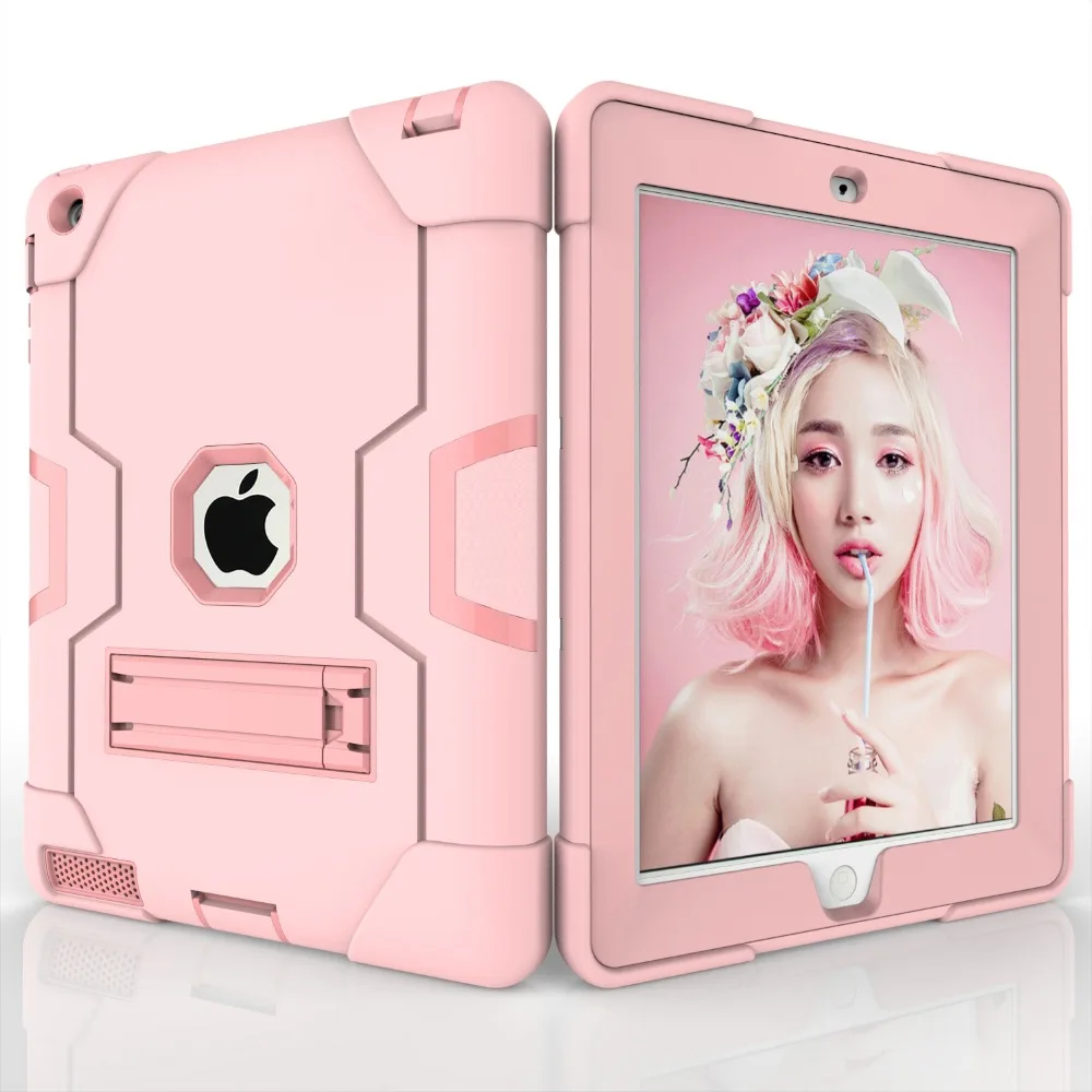Противоударный противоударный Гибридный защитный чехол-подставка для Apple iPad 4 / 3 / 2
Противоударный противоударный Гибридный защитный чехол-подставка для Apple iPad 4 / 3 / 2
