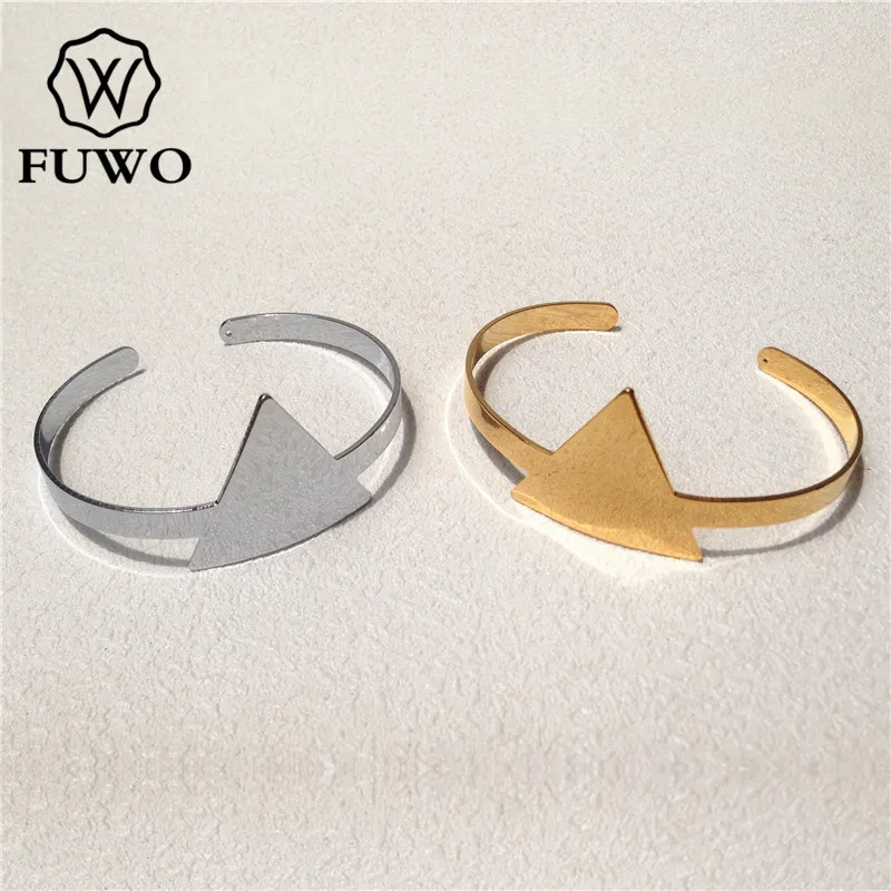 FUWO Wholesale Triangle Cuff Bracelet Minimalist Design Gold Color Bangle Bracelet For Women Bracelets Bangles Pulseiras BG002
FUWO Wholesale Triangle Cuff Bracelet Minimalist Design Gold Color Bangle Bracelet For Women Bracelets Bangles Pulseiras BG002