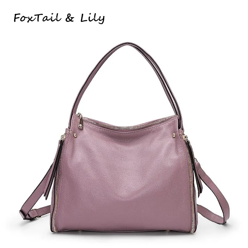FoxTail & Lily Роскошные Дизайнерские Сумки из натуральной мягкой кожи женские сумки