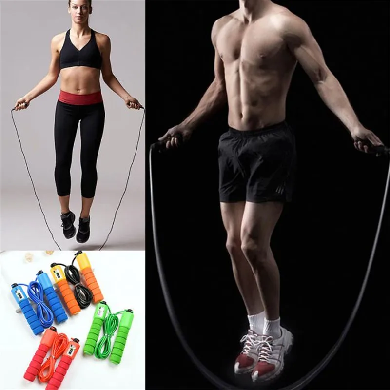 Adjustable count handle Jump Ropes Sports Fitness Adjustable Fast Speed Counting Skipping Wire PVC jump rope Sponge
Adjustable count handle Jump Ropes Sports Fitness Adjustable Fast Speed Counting Skipping Wire PVC jump rope Sponge