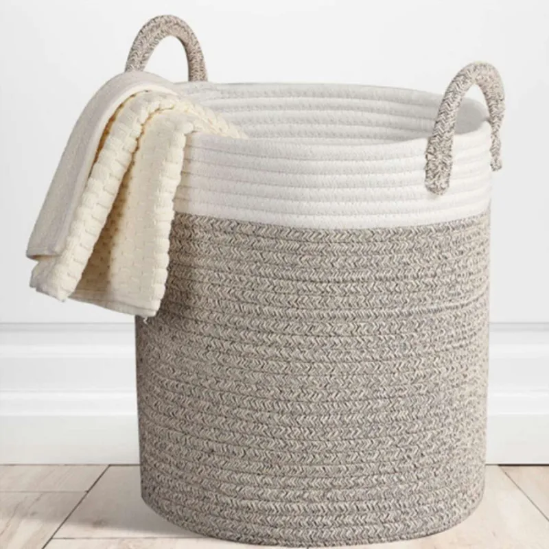 NEW Nordic Cotton Rope Hamper Clothing Storage Basket Toy Debris Storage Basket Bedroom Collapsible Organizer Large Laundry
NEW Nordic Cotton Rope Hamper Clothing Storage Basket Toy Debris Storage Basket Bedroom Collapsible Organizer Large Laundry