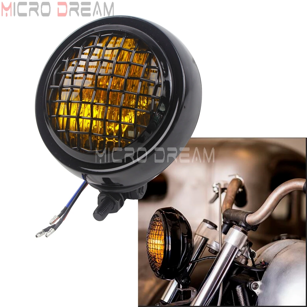 Black Motorbike Sealed Beam Headlight 4.5 inch Cafe Racer Headlamp Custom Yellow Lights for Harley Yamaha Honda CB SX SR Chopper
Black Motorbike Sealed Beam Headlight 4.5 inch Cafe Racer Headlamp Custom Yellow Lights for Harley Yamaha Honda CB SX SR Chopper