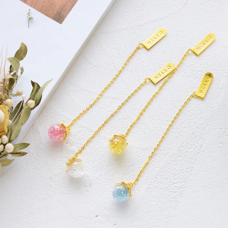 4 Pcs/Set Creative Diamond Glaze series metal Pendant Bookmark Book Holder Message Card Gift Stationery
4 Pcs/Set Creative Diamond Glaze series metal Pendant Bookmark Book Holder Message Card Gift Stationery