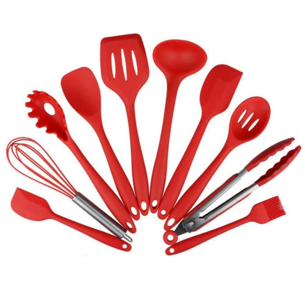 Cutlery Set Silicone Kitchenware 10 Piece Set Non-stick Silicone Kitchenware Set Green Cooking Shovel Spoon Tool Kitchenware 030
Cutlery Set Silicone Kitchenware 10 Piece Set Non-stick Silicone Kitchenware Set Green Cooking Shovel Spoon Tool Kitchenware 030