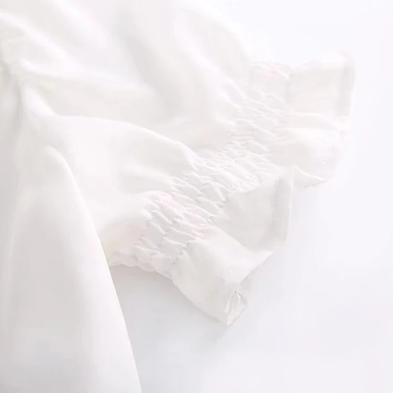 GAOKE Women Square Neck Chiffon Crop Tops Spliced Lace Hem With Puff Sleeve Short Sleeve Blouse
GAOKE Women Square Neck Chiffon Crop Tops Spliced Lace Hem With Puff Sleeve Short Sleeve Blouse