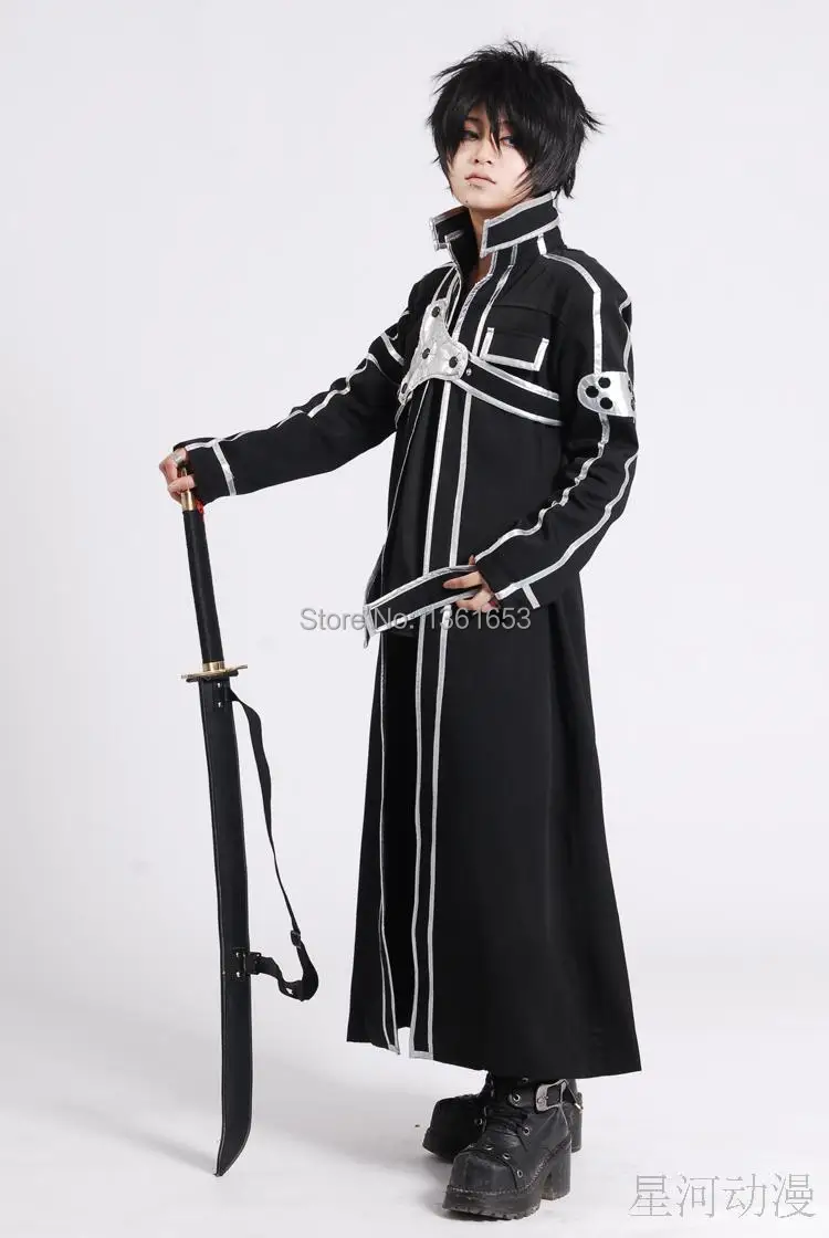 Anime Sword Art Online Kirito Kazuto Kirigaya Cosplay Black Costume Any Size hot sale
Anime Sword Art Online Kirito Kazuto Kirigaya Cosplay Black Costume Any Size hot sale