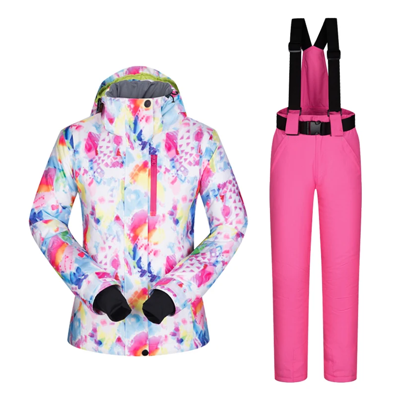 Winter Female High Quality Ski Jacket And Pants Snow Warm Waterproof Windproof Outdoor Treking Skiing And Snowboarding Suits
Winter Female High Quality Ski Jacket And Pants Snow Warm Waterproof Windproof Outdoor Treking Skiing And Snowboarding Suits