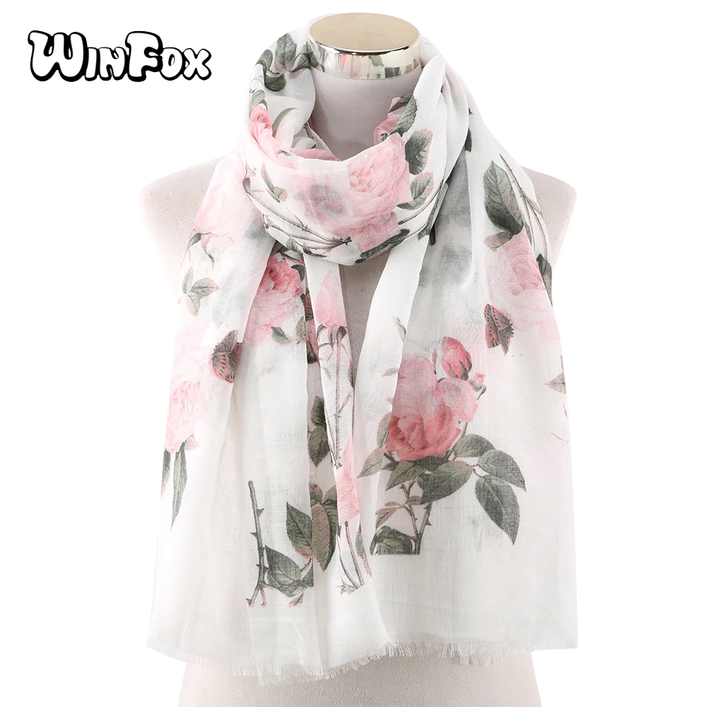 Winfox Fashion Women Scarf Floral Viscose Scarves Shawls and Wraps Lady Foulard Muslim Hijabs
Winfox Fashion Women Scarf Floral Viscose Scarves Shawls and Wraps Lady Foulard Muslim Hijabs