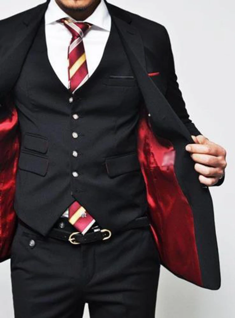 Black Man Suits Bespoke Wedding Groom Best Man Tuxedo 3 Piece Party Formal Suits C145
Black Man Suits Bespoke Wedding Groom Best Man Tuxedo 3 Piece Party Formal Suits C145