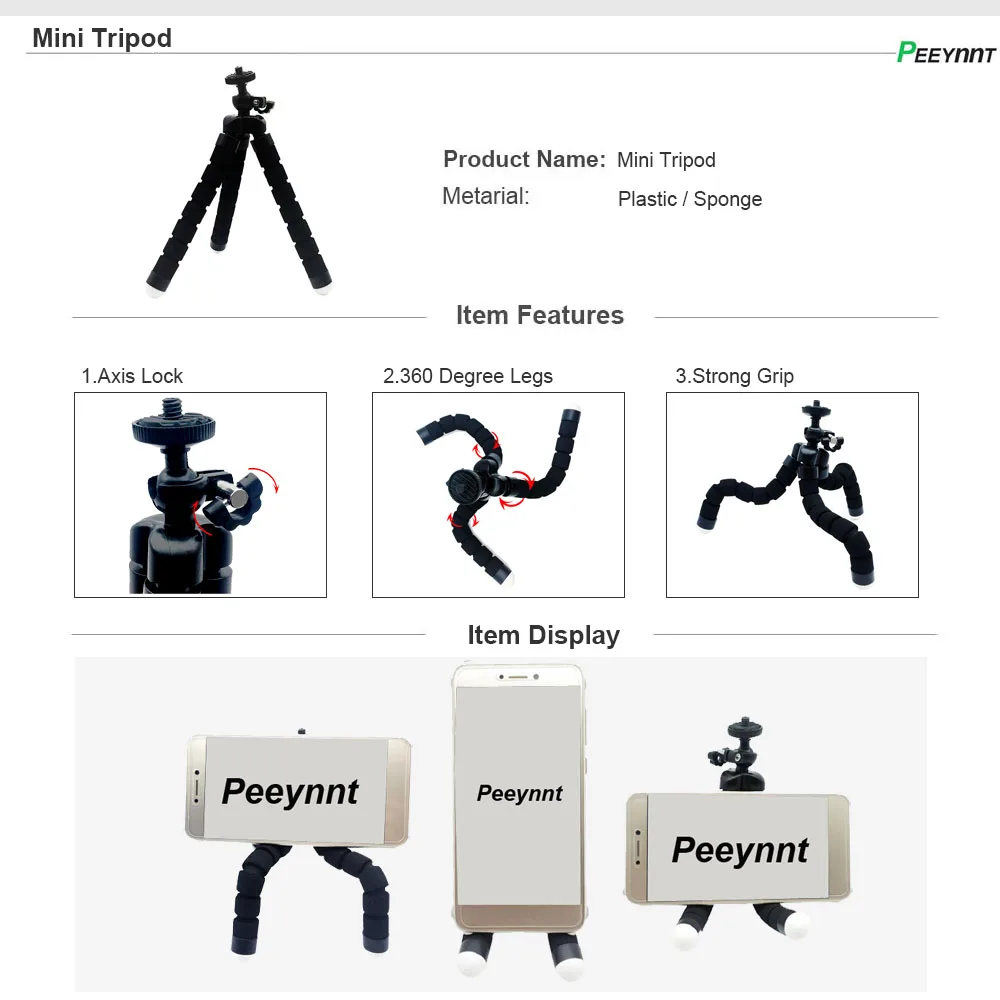 Peeynnt Accessories Set for Gopro Hero 7 for Go pro 6 5 4 Session Action Camera Tripod Mount for EKEN H9 Xiaomi Yi SJCAM SJ4000
Peeynnt Accessories Set for Gopro Hero 7 for Go pro 6 5 4 Session Action Camera Tripod Mount for EKEN H9 Xiaomi Yi SJCAM SJ4000